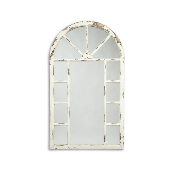 Signature Design by Ashley Casual Divakar Accent Mirror  Antique White