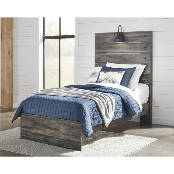 Signature Design by Ashley Casual Drystan Twin Panel Headboard  Multi
