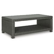 Signature Design by Ashley Casual Elite Park Outdoor Coffee Table  Gray