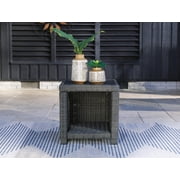 Signature Design by Ashley Casual Elite Park Outdoor End Table Gray