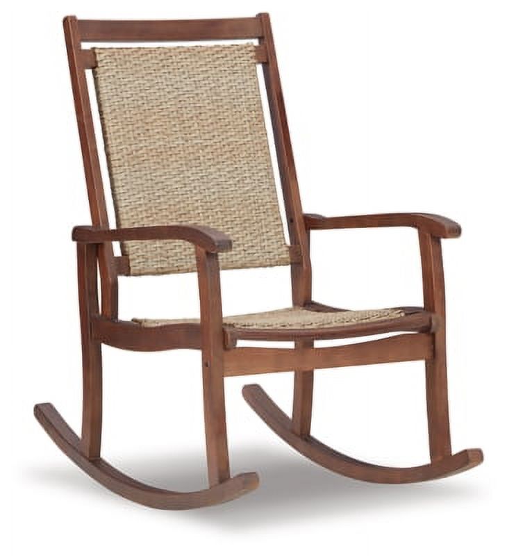 Signature Design by Ashley Casual Emani Rocking Chair  Brown/Natural - image 1 of 8