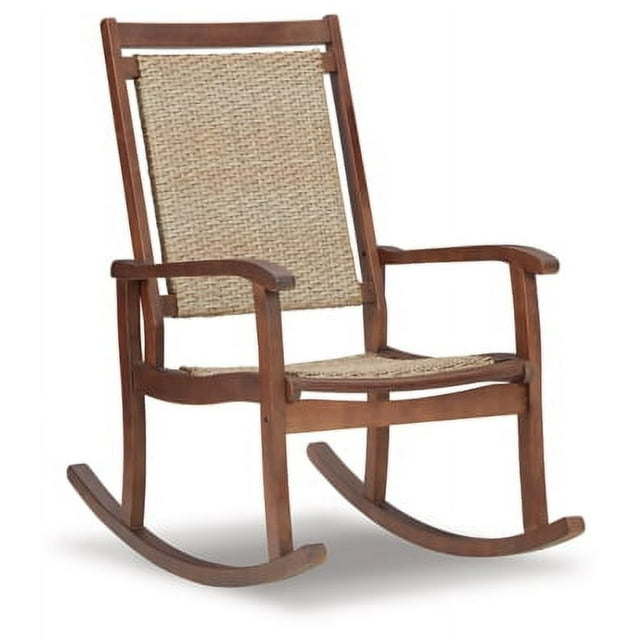 Signature Design by Ashley Casual Emani Rocking Chair  Brown/Natural