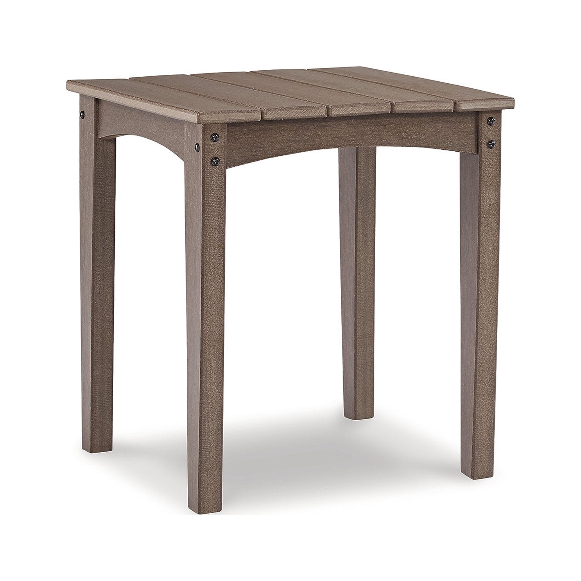 Signature Design by Ashley Casual Emmeline Outdoor HDPE Patio End Table, Brown - image 1 of 5