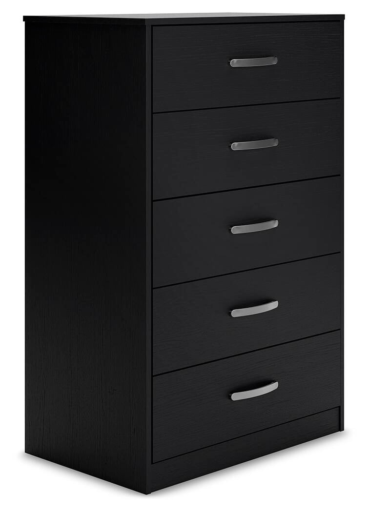 Signature Design by Ashley Casual Finch Chest of Drawers, Black
