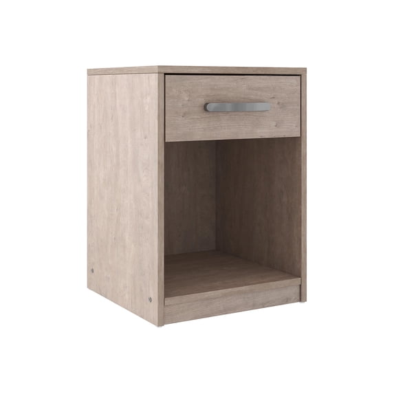Signature Design by Ashley Casual Flannia 1 Drawer Nightstand, Gray