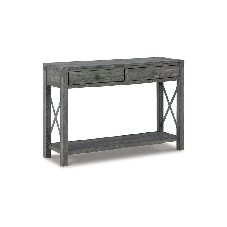 Freedan Sofa Table - Grayish Brown Freedan Sofa Table - Grayish Brown