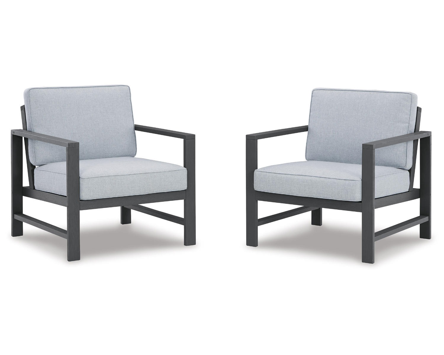Signature Design by Ashley Casual Fynnegan Lounge Chair with Cushion (Set of 2)  Gray - image 1 of 7