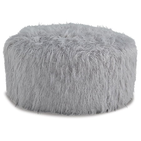 Signature Design by Ashley Casual Galice Oversized Accent Ottoman, Light Gray