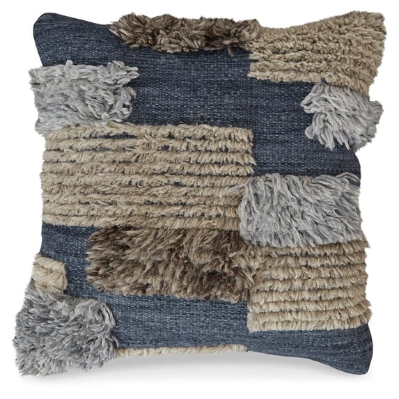 Signature Design by Ashley Casual Gibbend Pillow Blue/Gray/White