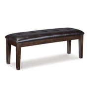 Signature Design by Ashley Casual Haddigan Dining Bench Dark Brown