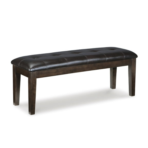 Signature Design by Ashley Casual Haddigan Dining Bench  Dark Brown
