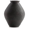 thumbnail image 1 of Signature Design by Ashley Hannela Vase, 12" Tall, Antique Brown, Ribbed Polyresin Finish, Home Décor Accent, 1 of 6