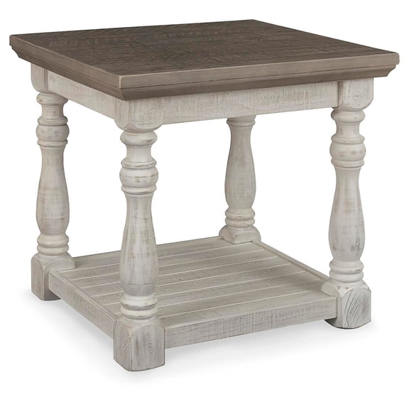 Signature Design by Ashley Casual Havalance End Table Gray/White