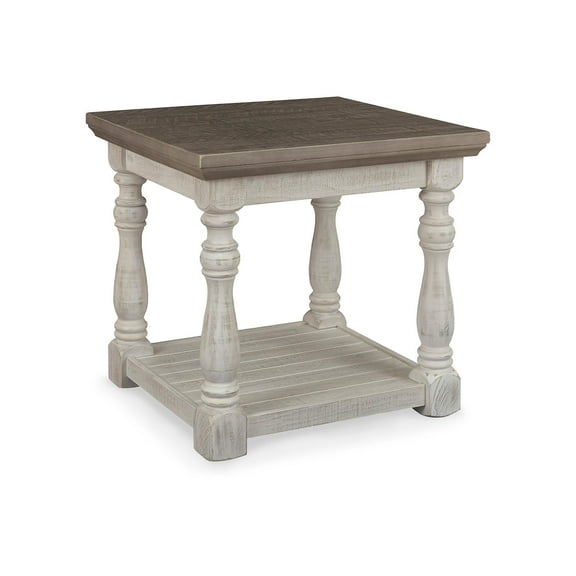 Signature Design by Ashley Casual Havalance End Table Gray/White