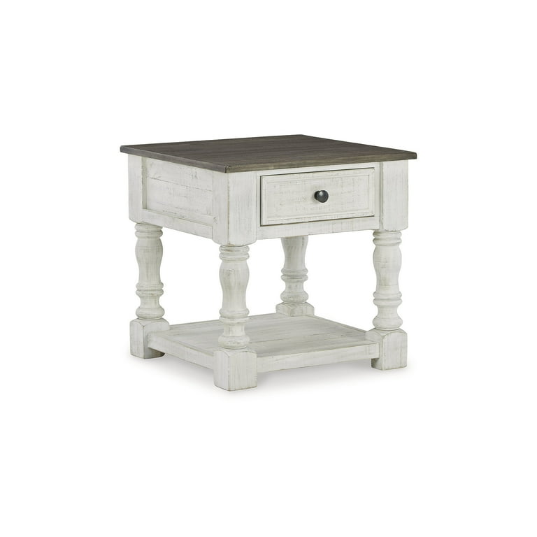 Havalance End Table - White/Gray Havalance End Table - White/Gray