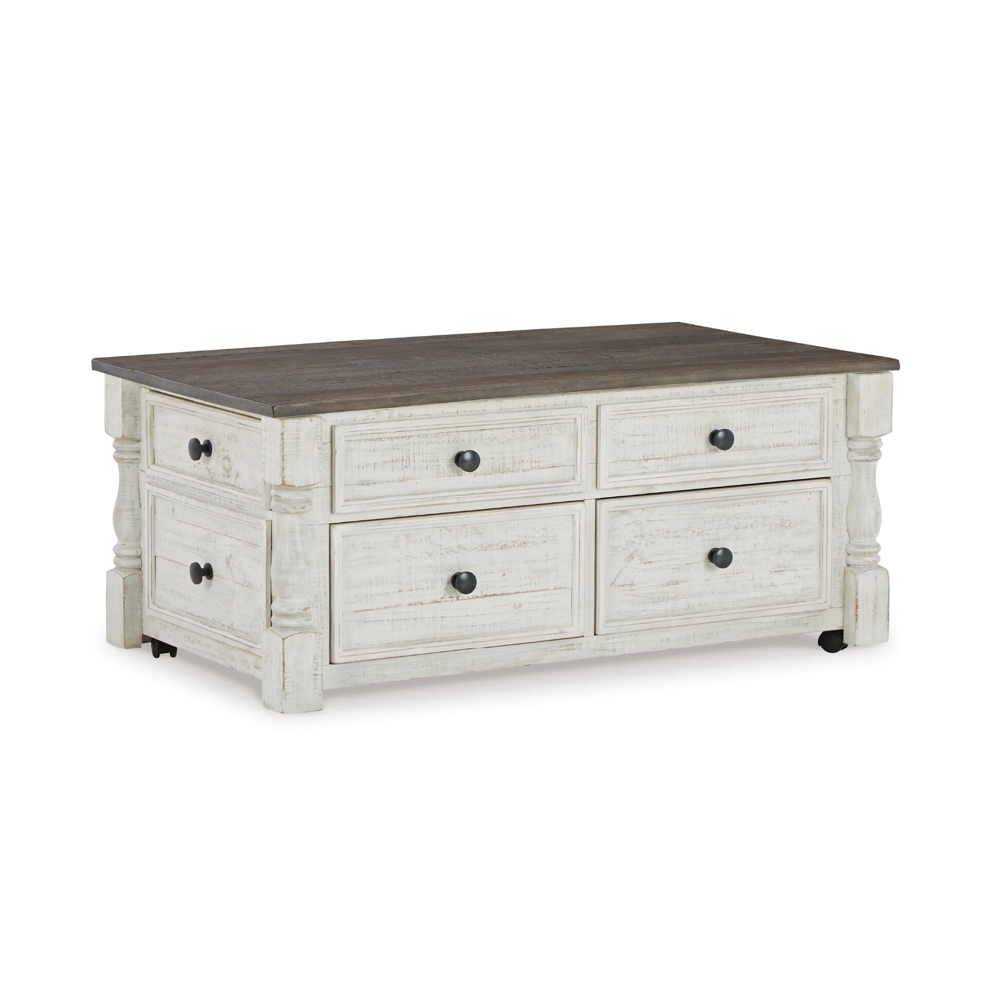 Signature Design by Ashley Casual Havalance Lift-Top Coffee Table, White/Gray
