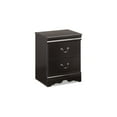 thumbnail image 1 of Signature Design by Ashley Casual Huey Vineyard 2 Drawer Nightstand, Black, 1 of 3