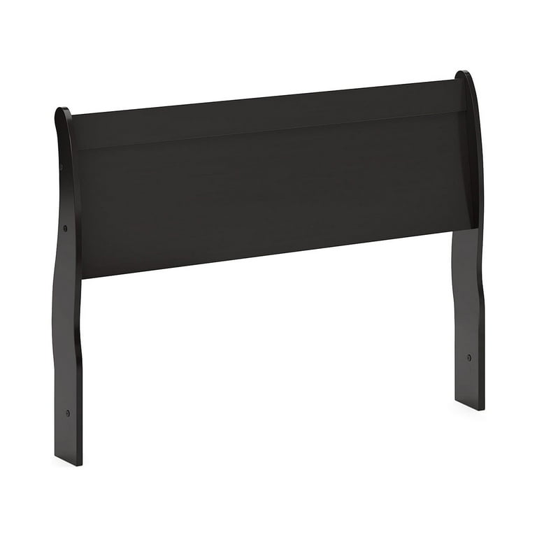 Huey Vineyard Sleigh Headboard - Black