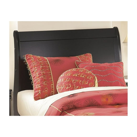 Signature Design by Ashley Casual Huey Vineyard Twin Sleigh Headboard Black