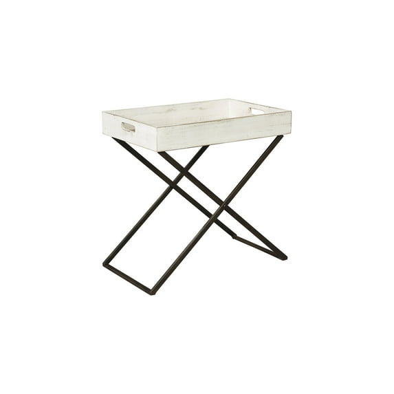 Signature Design by Ashley Casual Janfield Accent Table Antique White