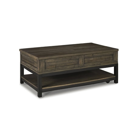 Signature Design by Ashley Casual Johurst Coffee Table with Lift Top  Grayish Brown