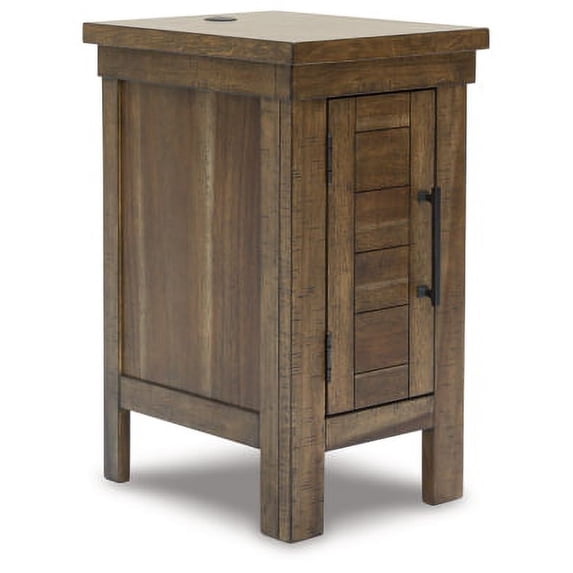 Signature Design by Ashley Casual Moriville Chairside End Table Grayish Brown