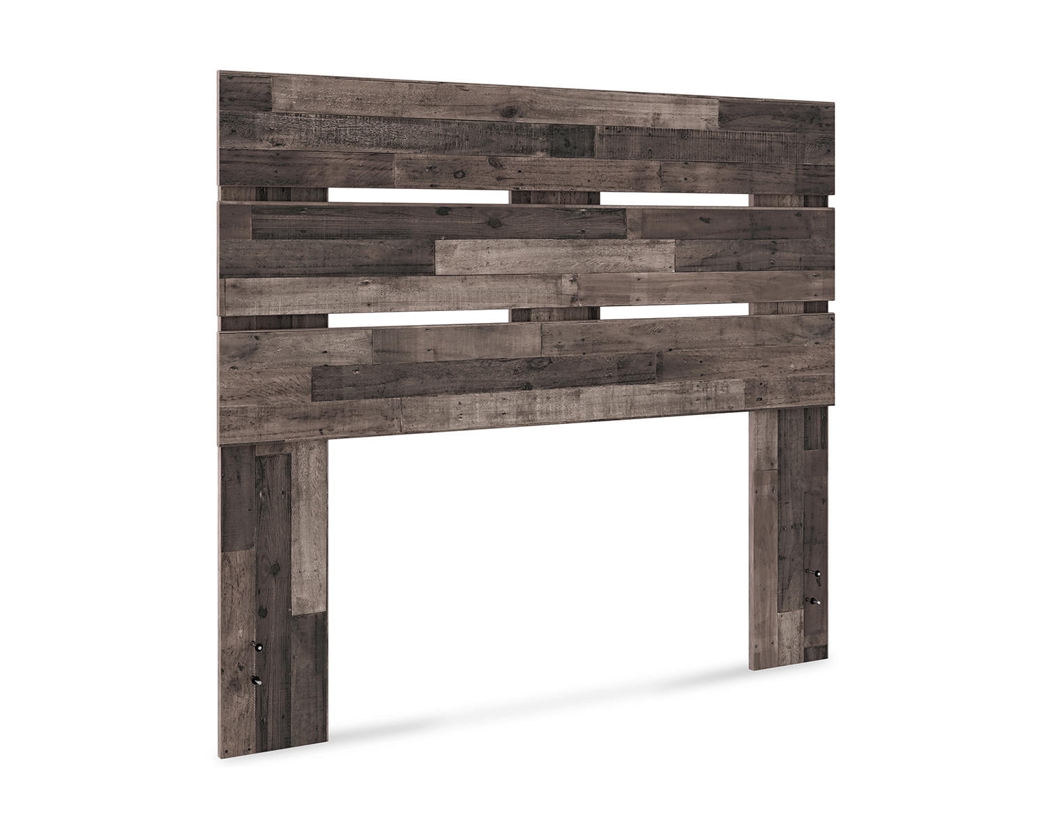 Neilsville Multi Gray Full Wood Panel Headboard