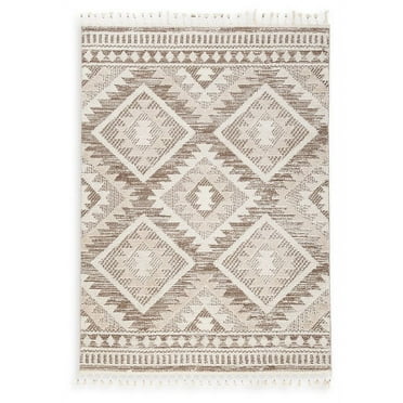 Signature Design by Ashley Casual Odedale 5' x 7' Rug  Tan/Cream