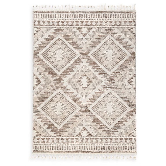 Signature Design by Ashley Casual Odedale 5' x 7' Rug Tan/Cream