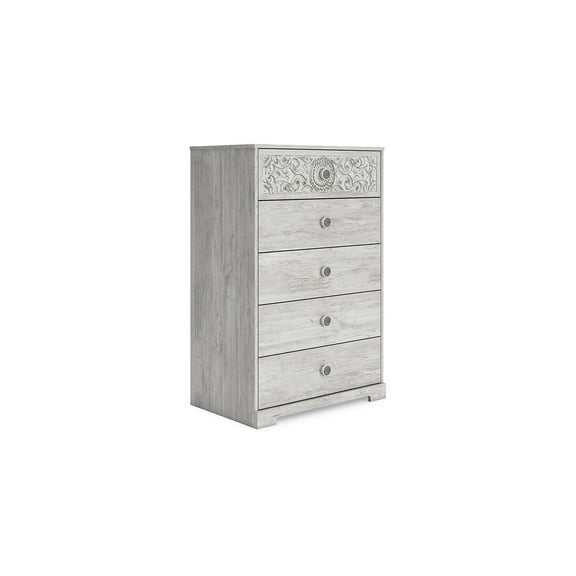 Signature Design by Ashley Casual Paxberry Chest of Drawers, Whitewash