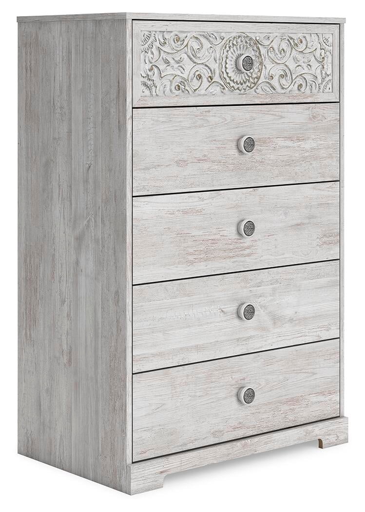 Signature Design by Ashley Casual Paxberry Chest of Drawers, Whitewash