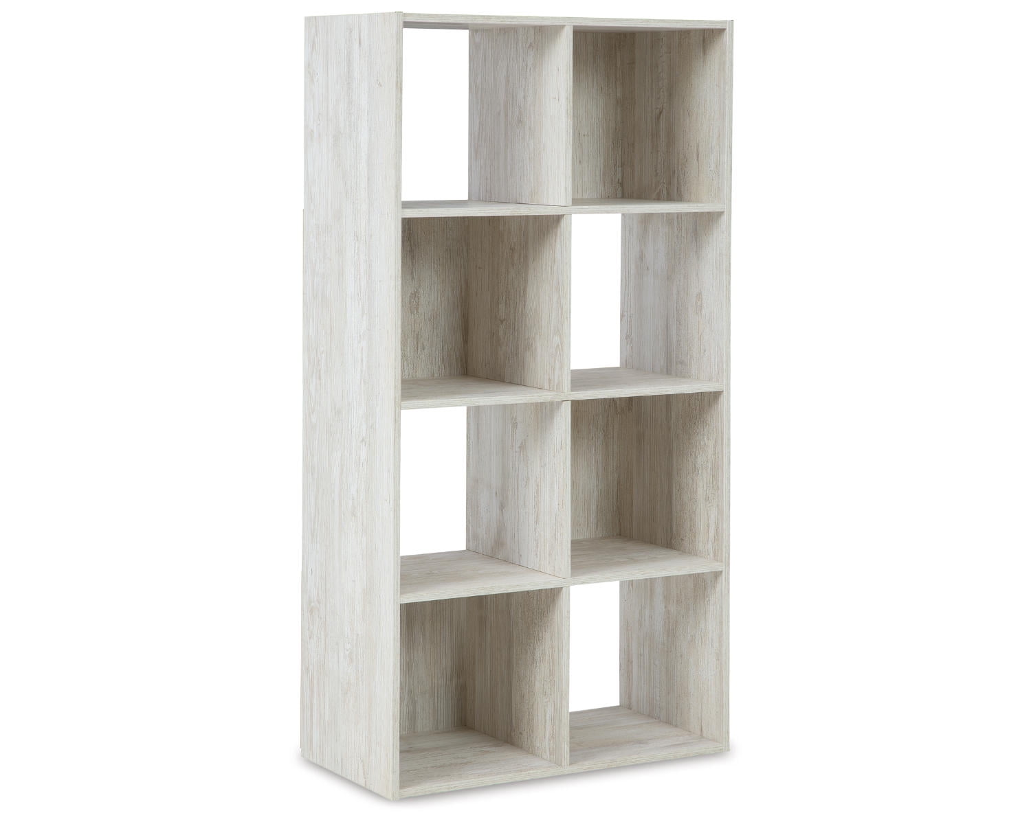 Whitewash 8-Cube Transitional Organizer Shelf