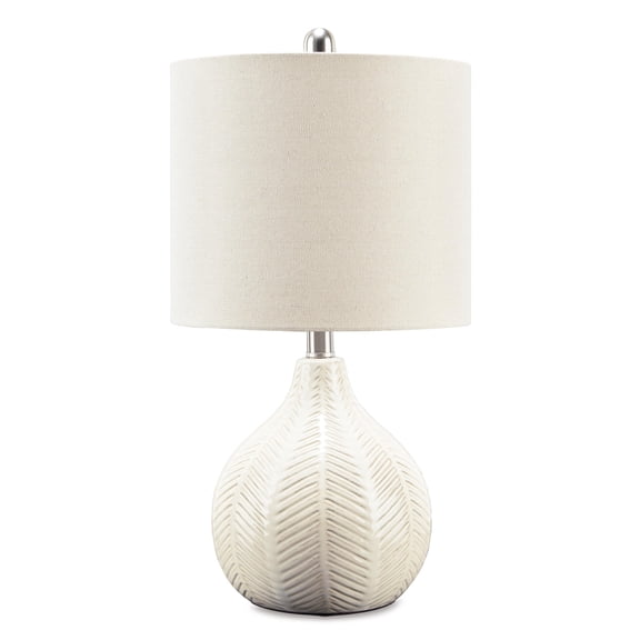 Signature Design by Ashley Casual Rainermen Table Lamp Off White