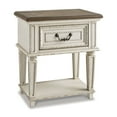thumbnail image 1 of Signature Design by Ashley Casual Realyn 1 Drawer Nightstand Chipped White, 1 of 8