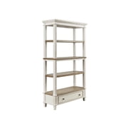 Signature Design by Ashley Realyn 75 Farmhouse Bookcase with Drawer - Chipped White & Brown