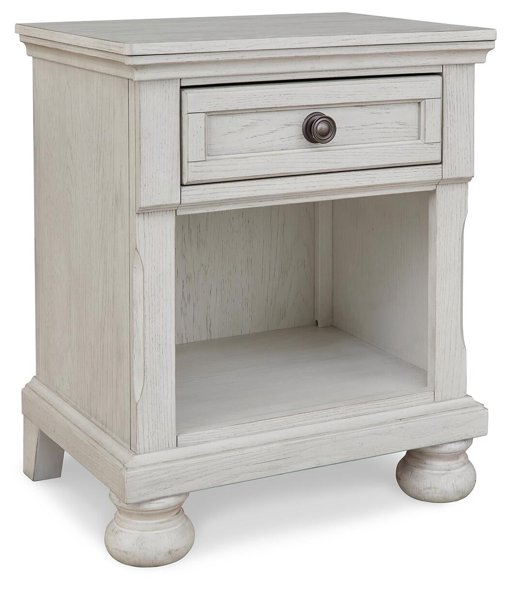 Signature Design by Ashley Casual Robbinsdale 1 Drawer Nightstand Antique White