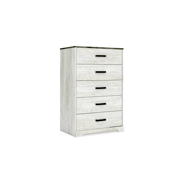 Signature Design by Ashley Casual Shawburn Chest of Drawers, Whitewash