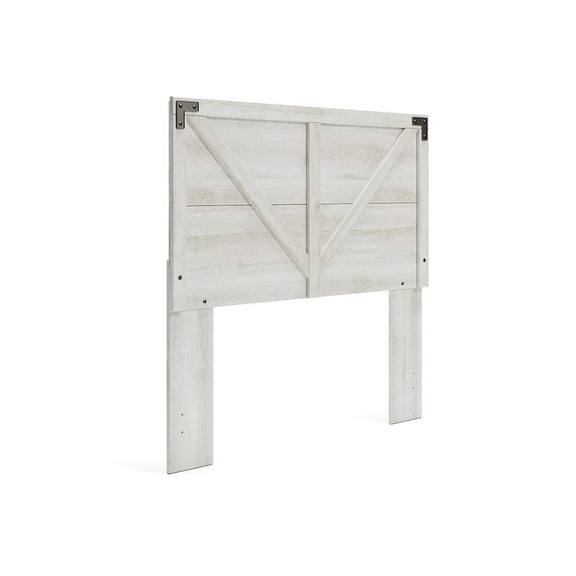 Signature Design by Ashley Casual Shawburn Full Crossbuck Panel Headboard  Whitewash