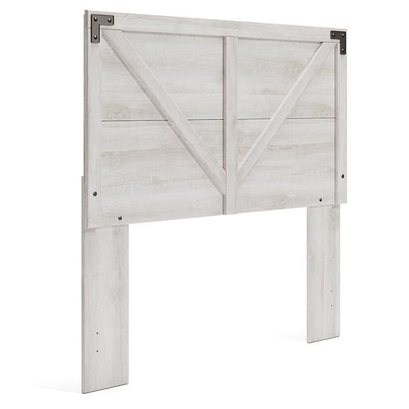 Signature Design by Ashley Casual Shawburn Full Crossbuck Panel Headboard Whitewash