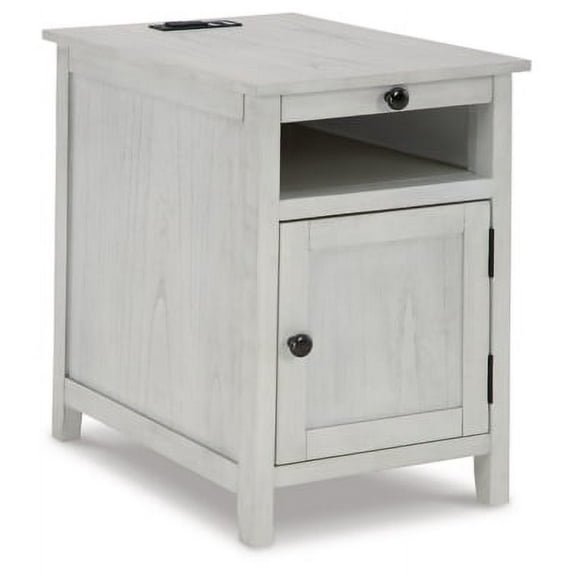 Signature Design by Ashley Casual Treytown Chairside End Table Antique White