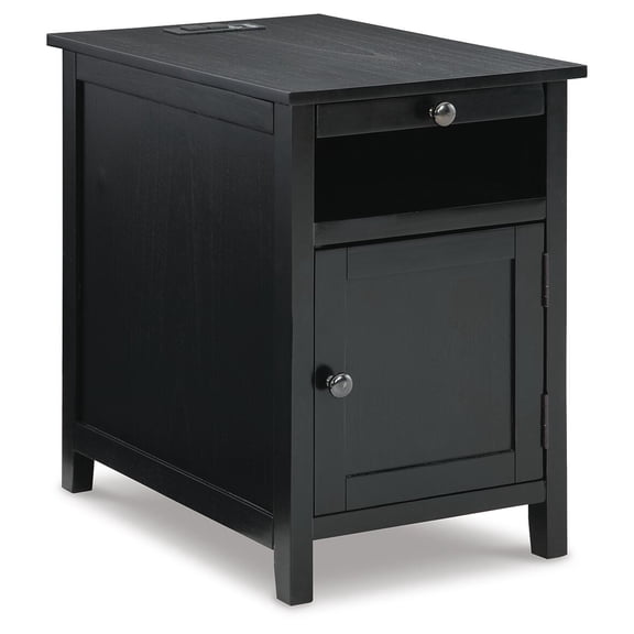 Signature Design by Ashley Casual Treytown Chairside End Table  Black