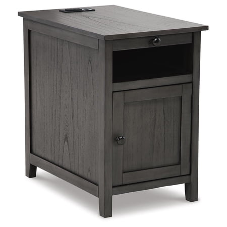 Signature Design by Ashley Casual Treytown Chairside End Table Gray