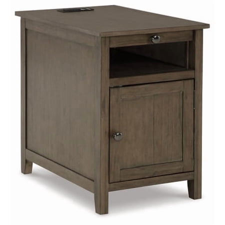 Signature Design by Ashley Casual Treytown Chairside End Table Grayish Brown