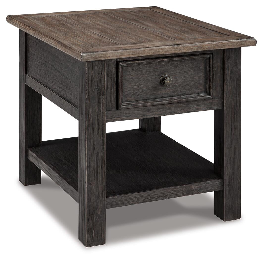Signature Design by Ashley Casual Tyler Creek End Table, Grayish Brown/Black