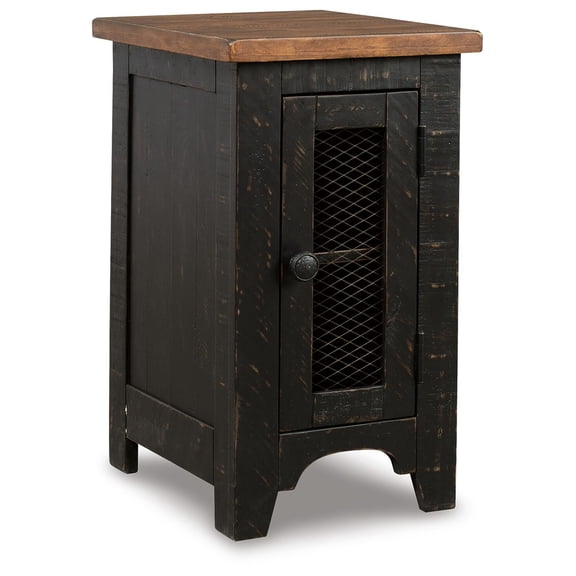 Signature Design by Ashley Casual Valebeck Chairside End Table  Black/Brown