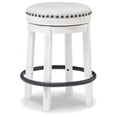 thumbnail image 1 of Signature Design by Ashley Casual Valebeck Counter Height Stool, White/Black, 1 of 6