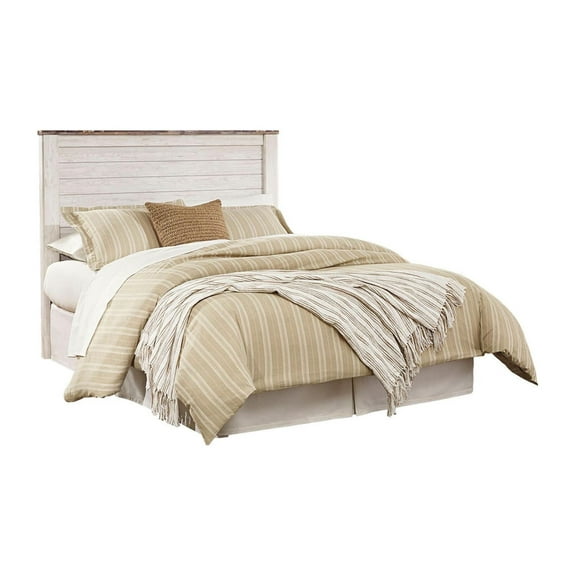 Signature Design by Ashley Casual Willowton Queen Panel Headboard  Whitewash