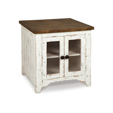 Signature Design by Ashley Casual Wystfield End Table  White/Brown