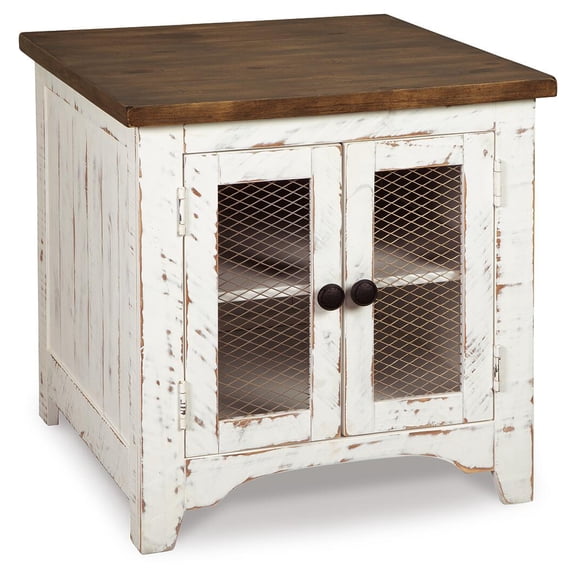 Signature Design by Ashley Casual Wystfield End Table White/Brown