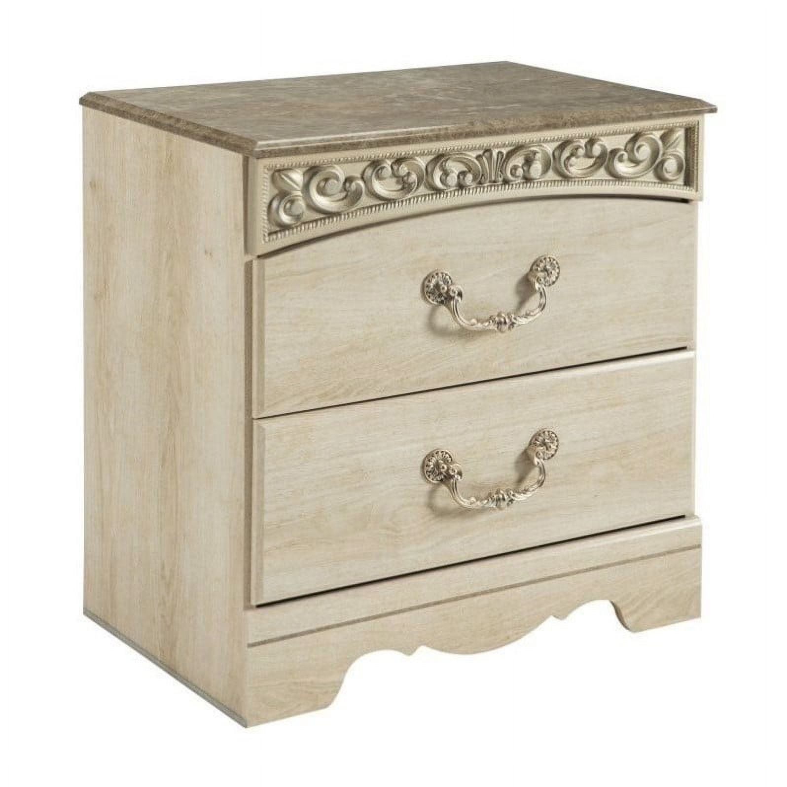 Signature Design by Ashley Catalina Antique White Nightstand